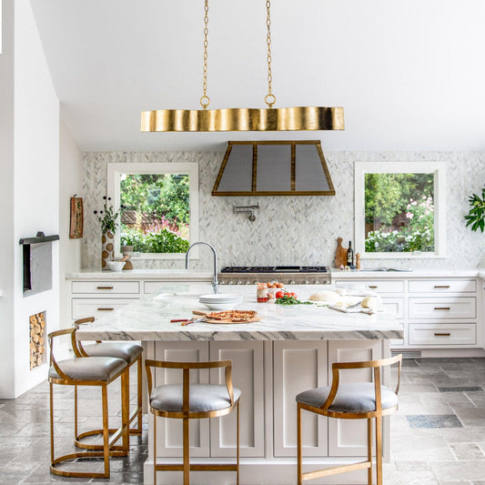 5-Light Golden Modern Dry Rated Pendant Lighitng