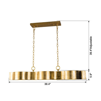 5-Light Golden Modern Dry Rated Pendant Lighitng