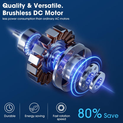 52 Inch Bernice DC Motor Industrial Downrod Ceiling Fan with LED Light and Remote Control
