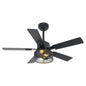 Vaczon 42 Inch DC Motor Industrial Downrod Ceiling Fan with Light and Remote Control